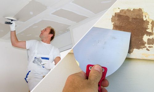 certapro painter performing drywall repairs