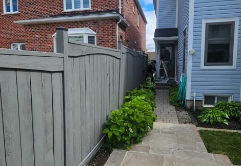 residential exterior painting fence