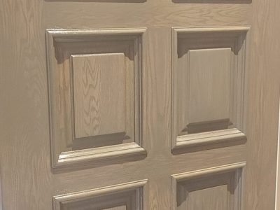 markham front door staining