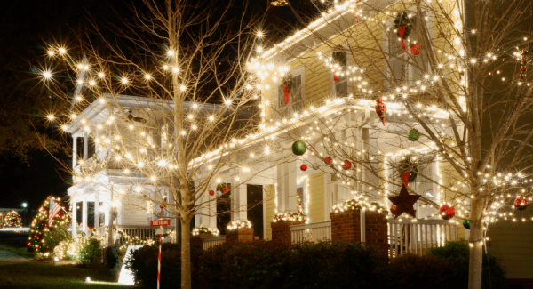 christmas lights in markham, on