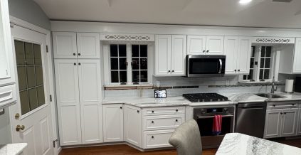 Merrick, NY Cabinet Repainting Project