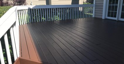 Deck Painting for a Home in Cary