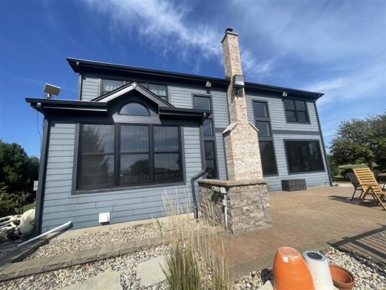 repainted home exterior