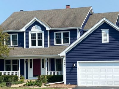 exterior painting completed on a home in Crystal Lake, IL