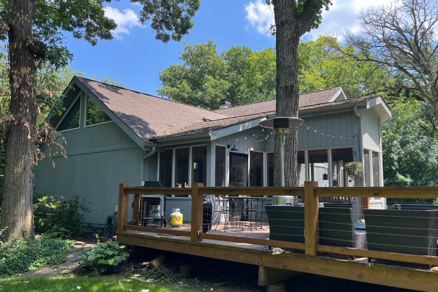 Crystal Lake Home Refresh before photo of the back deck Preview Image 2