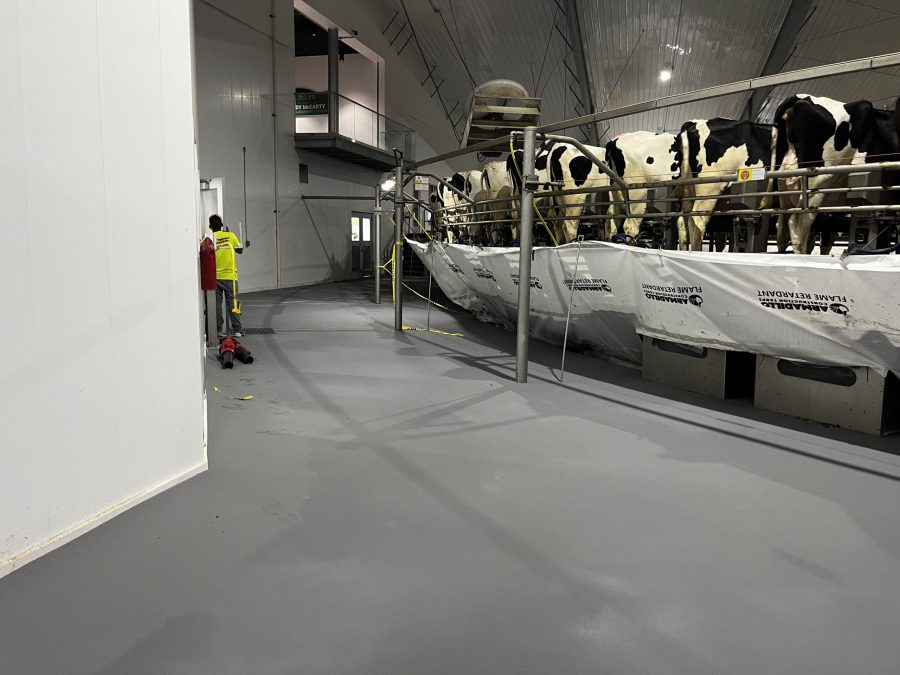 McCarty Farms Commercial Flooring Project doing a final inspection of the floors Preview Image 5