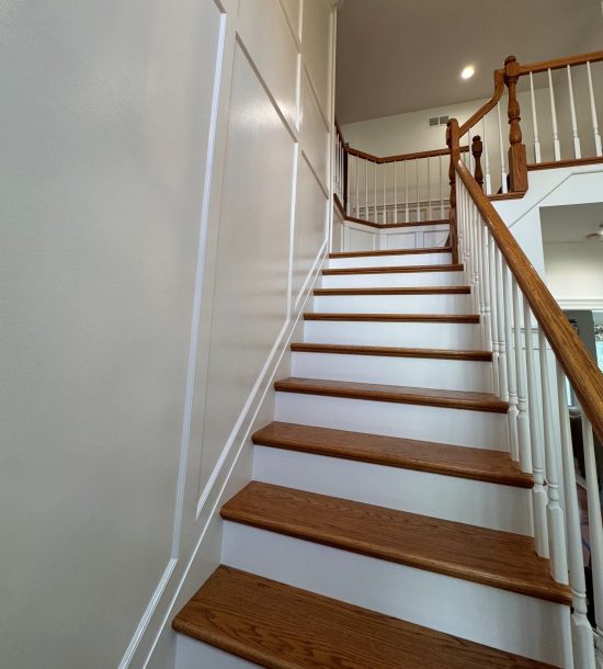 painted home stairway