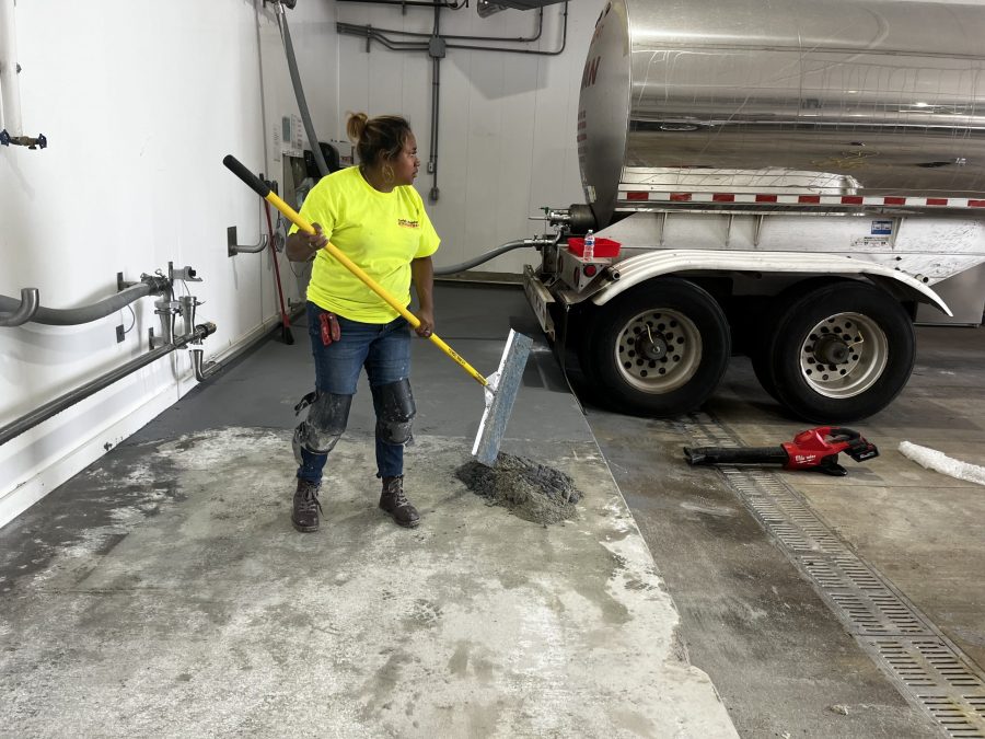 McCarty Farms Commercial Flooring Project applying product to the loading dock Preview Image 10