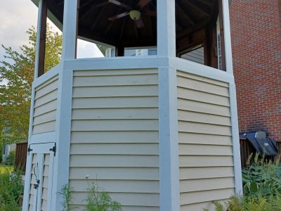 after residential exterior painting