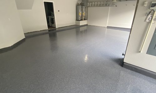Garage Floor Painting Project in Allen