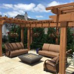 Outdoor Arbor Staining in Prosper