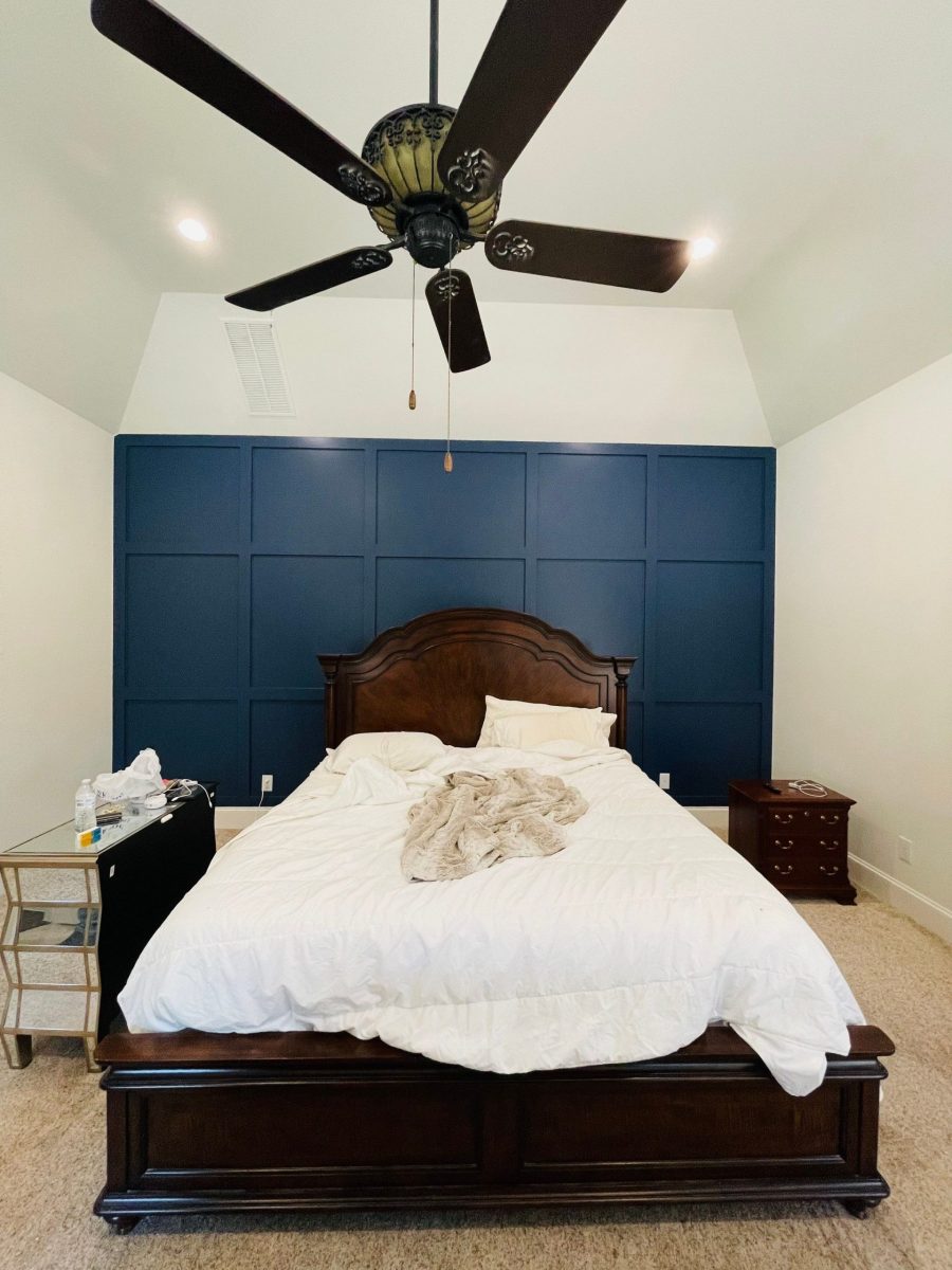 bedroom with blue accent wall Preview Image 7