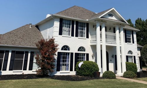 White Brick Painting Project in Frisco