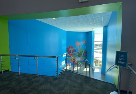 Interior Church Stairwell Repainting Project