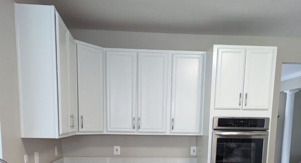 Alternate view of repainted kitchen cabinets in a home in Bowie, MD