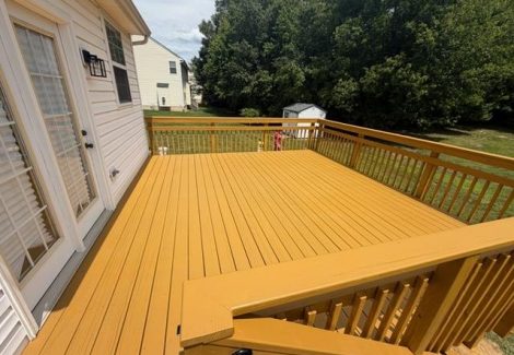 Deck Staining Project