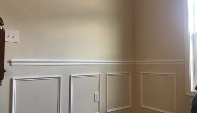 Interior Chair Rail and Shadow Box Install