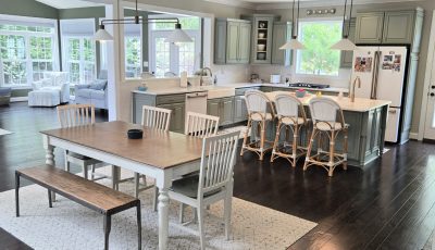 repainted kitchen and dining room