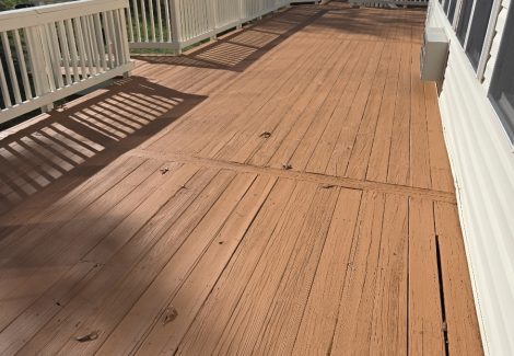 new deck stain brown wood