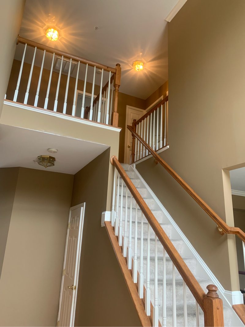 repainted stairwell in clinton