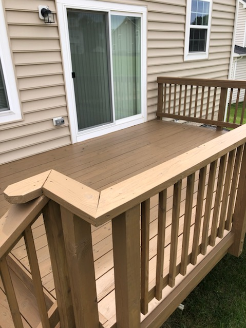 repainted porch in Hughesville, MD