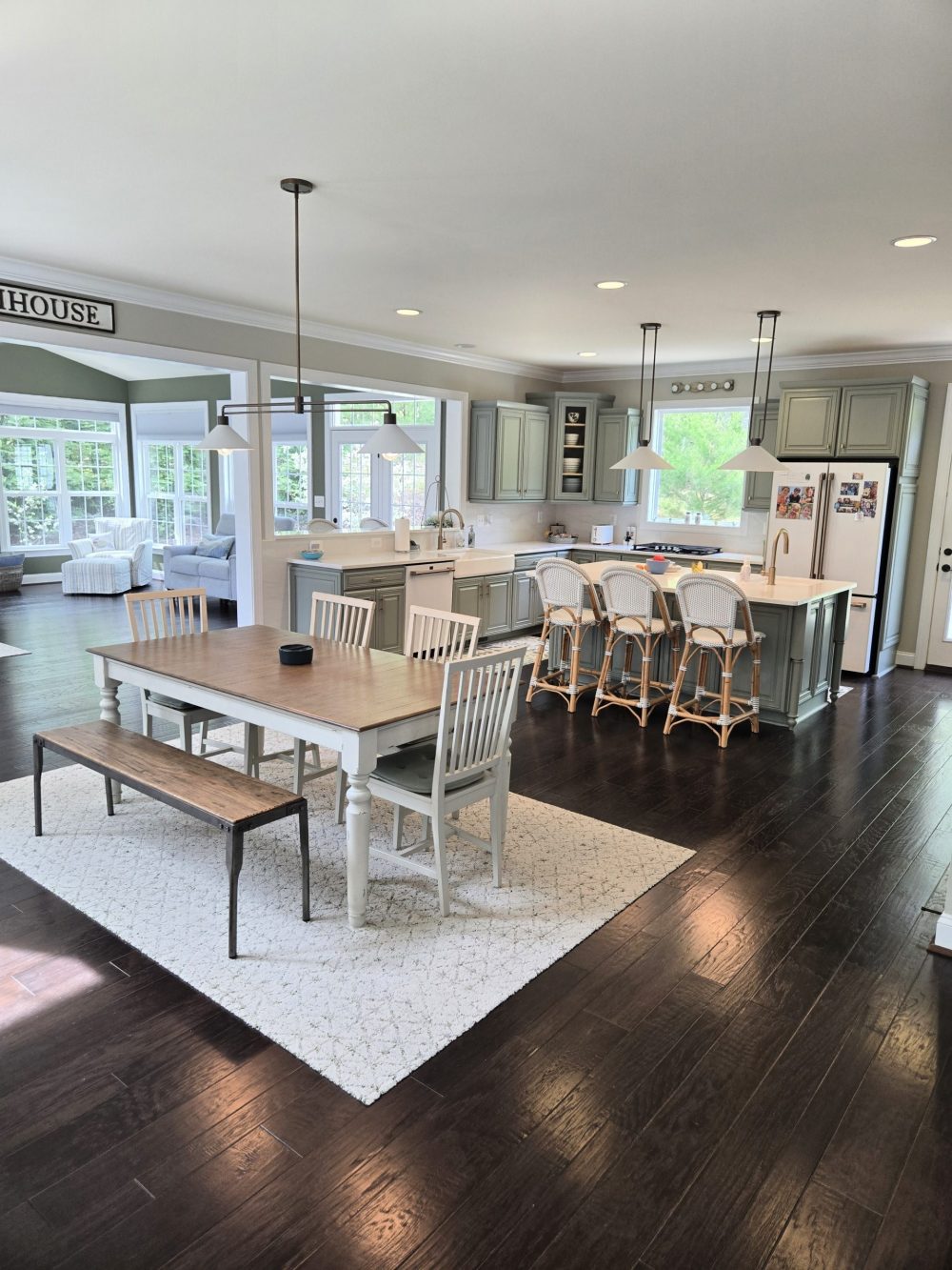 repainted kitchen and dining room