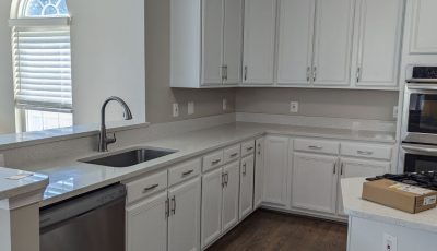 View of repainted kitchen cabinets in a home in Bowie, MD