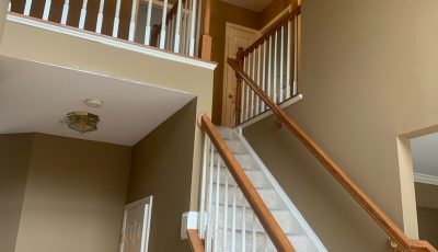 repainted stairwell in clinton
