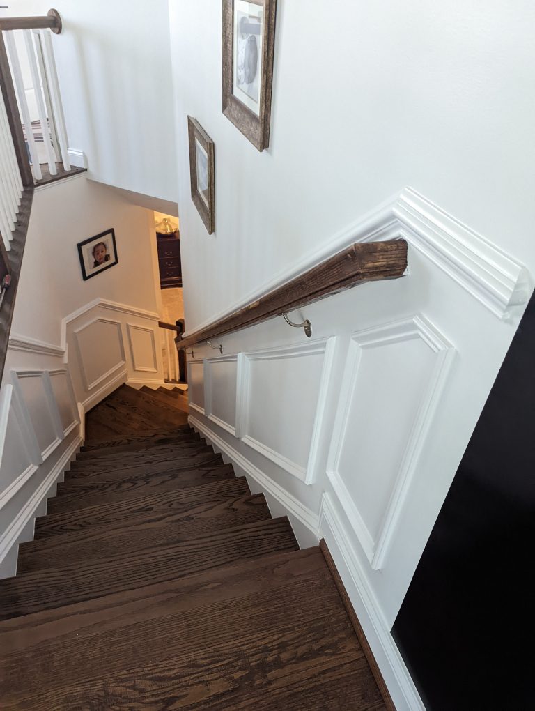Full Home Interior Painting in La Plata, MD - Looking down from the staircase