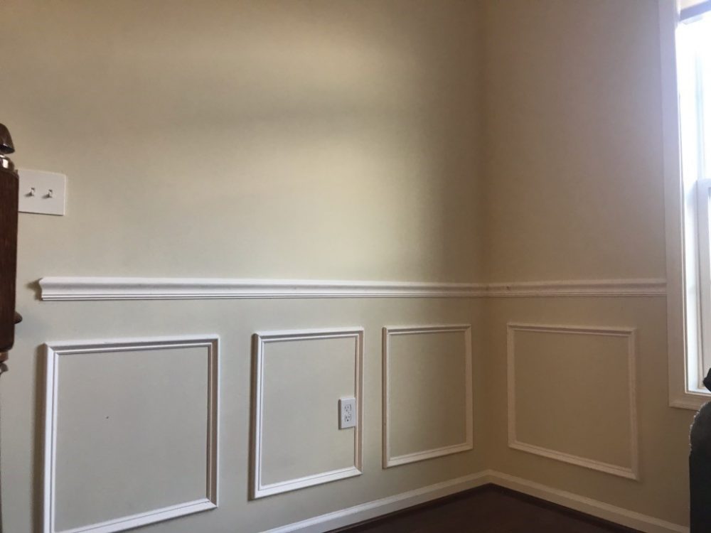 Interior Chair Rail and Shadow Box Install
