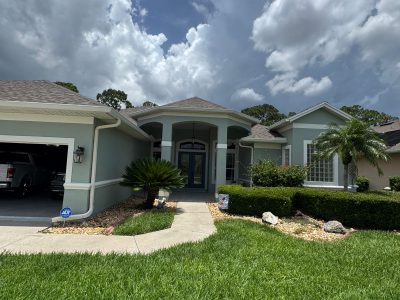 seafoam green exterior