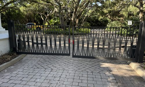 Refinished Wrought Iron Gate