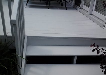 Deck painting project in Plainsboro, NJ