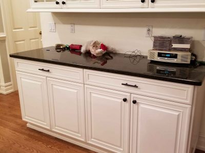 Interior kitchen and cabinet painting by CertaPro house painters in Hopewell, NJ
