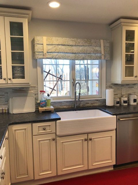 gray painted kitchen walls with white painted ceiling and trim Preview Image 2