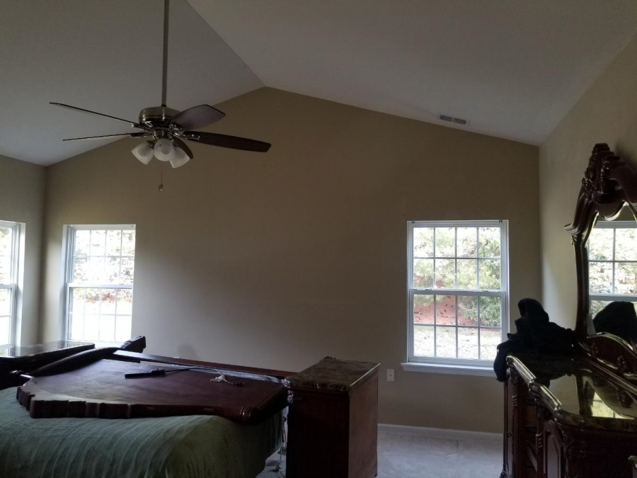 tan painted master bedroom walls with white painted ceiling and trim Preview Image 3