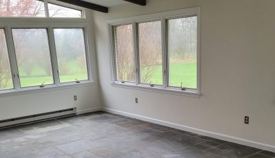 Sunroom Fully Painted Including Molding & Baseboards