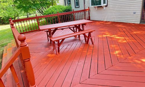 Completed & Painted Deck