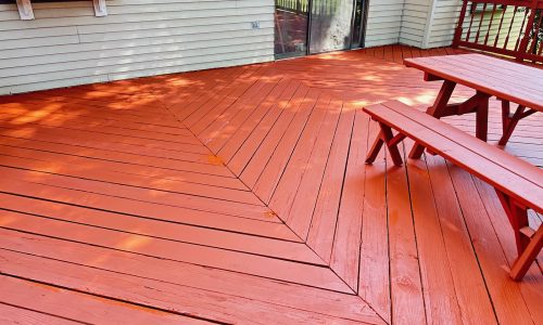 Completed & Painted Deck