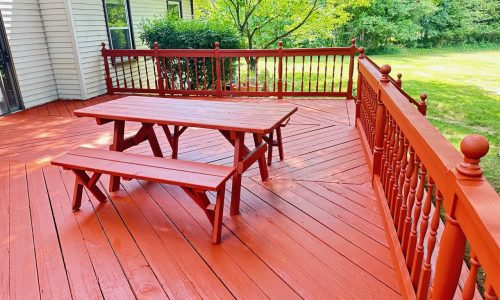 Completed & Painted Deck