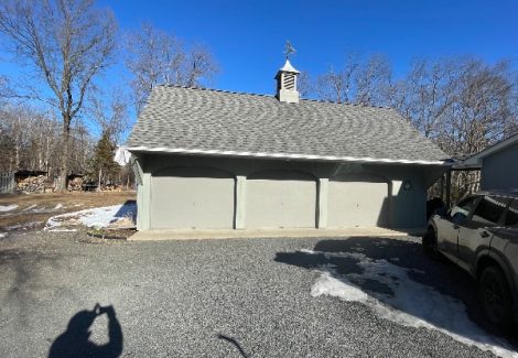 detached 3 car garage