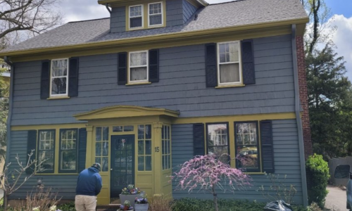 Exterior Cedar Siding Painting