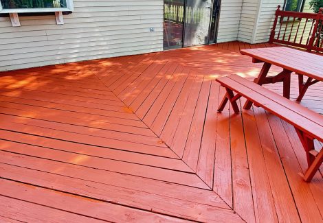 Completed & Painted Deck