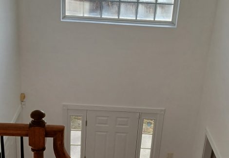 white painted home interior