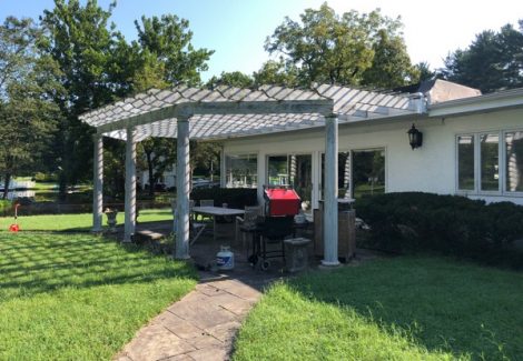 Before photo of patio in Trenton NJ