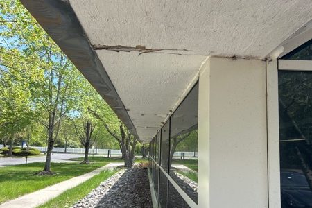 Exterior Before Soffit Repair