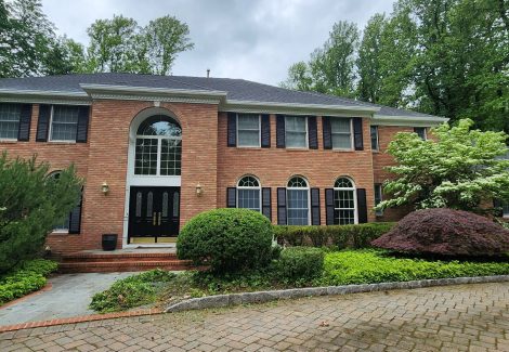 brick front exterior of home
