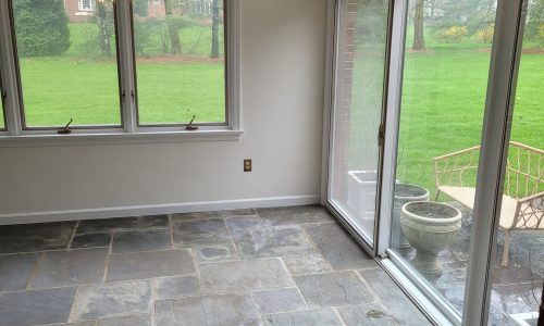 Sunroom Fully Painted Including Molding & Baseboards