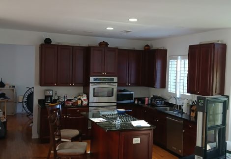 white painted home interior