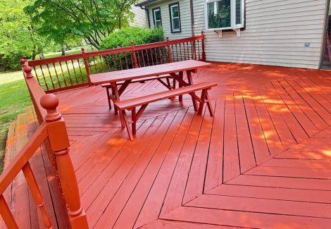 Completed & Painted Deck